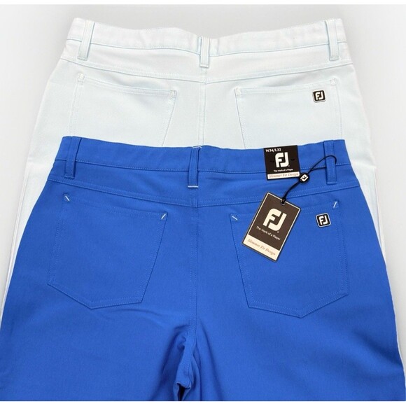 FootJoy Other - 2–NEW FootJoy FJ Men’s 34X32 Athletic Fit Performance Pants Cobalt & Ice Blue